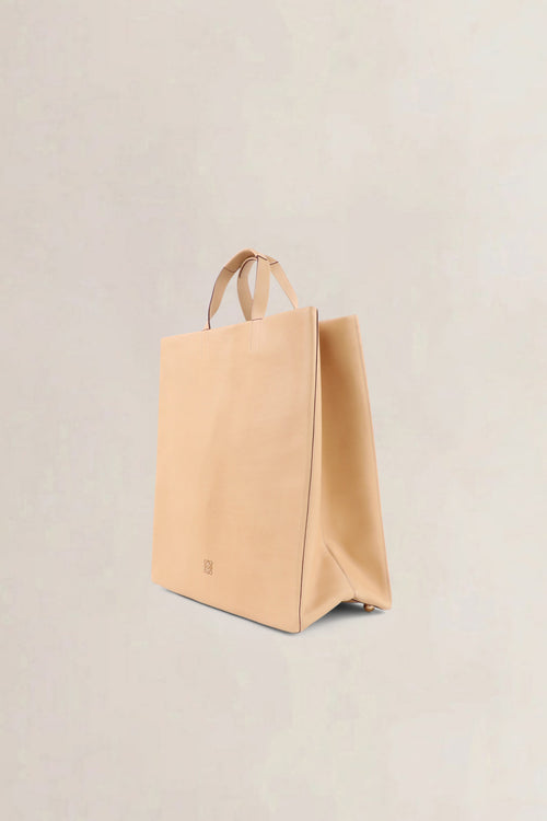Loewe Beige Papelle Top Handle Bag