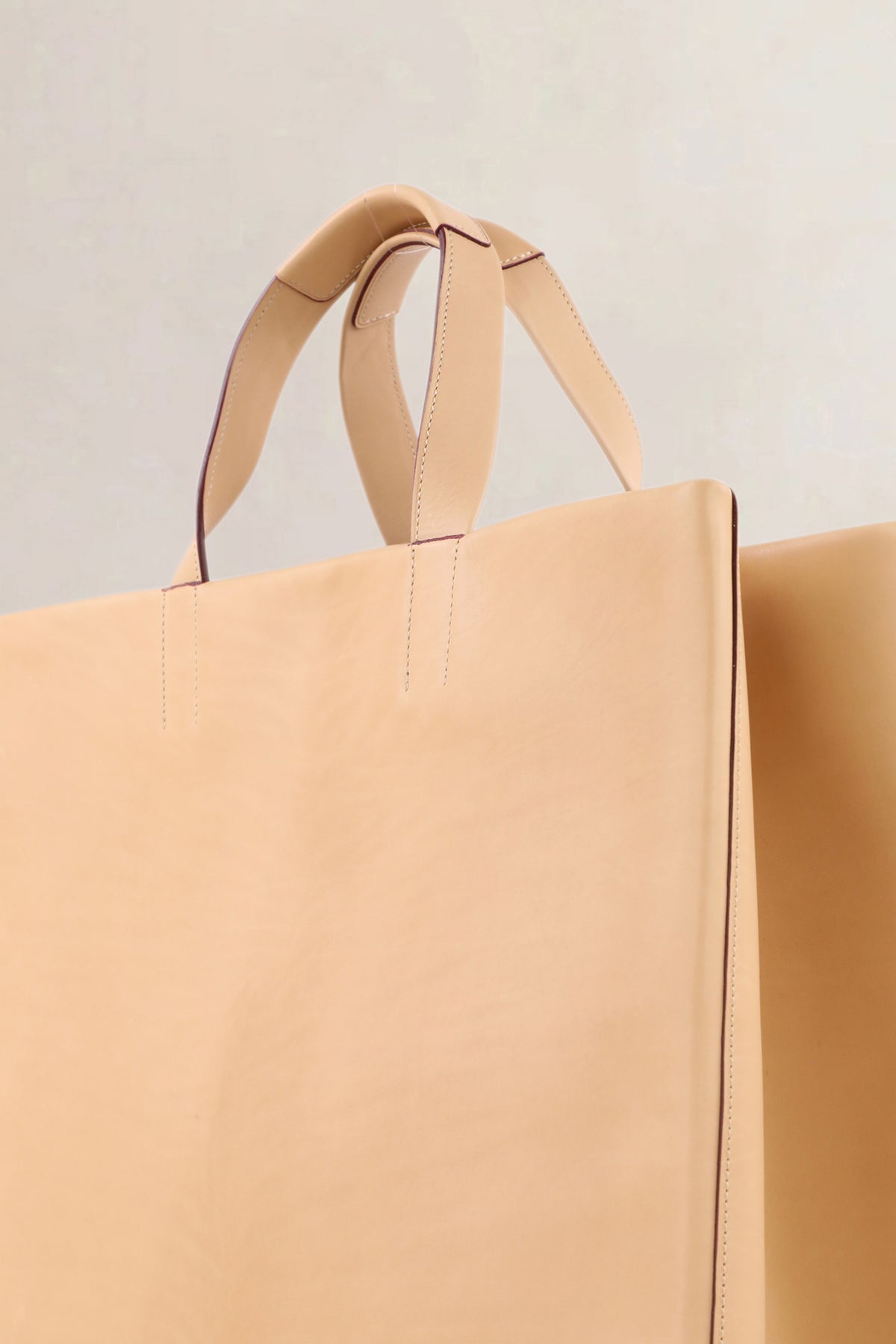 Loewe Beige Papelle Top Handle Bag