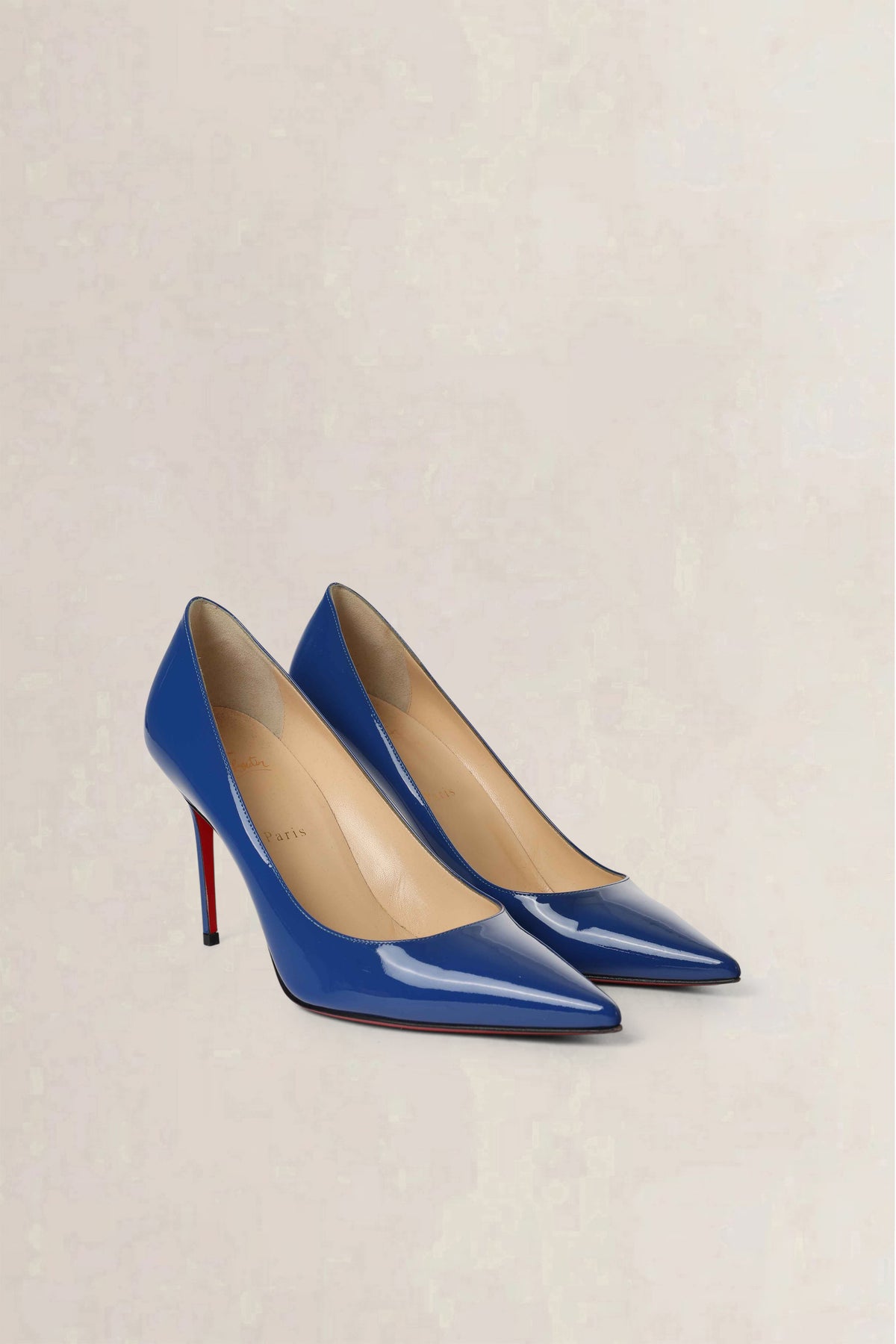 Christian Louboutin Bright Blue Pigalle Patent Pumps