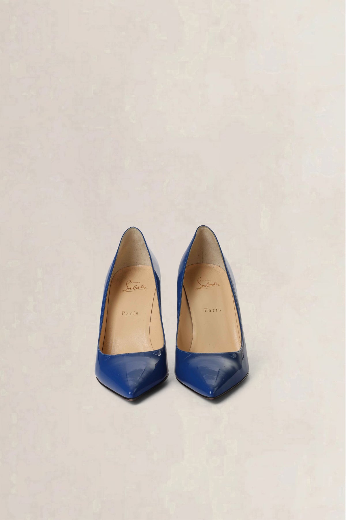 Christian Louboutin Bright Blue Pigalle Patent Pumps