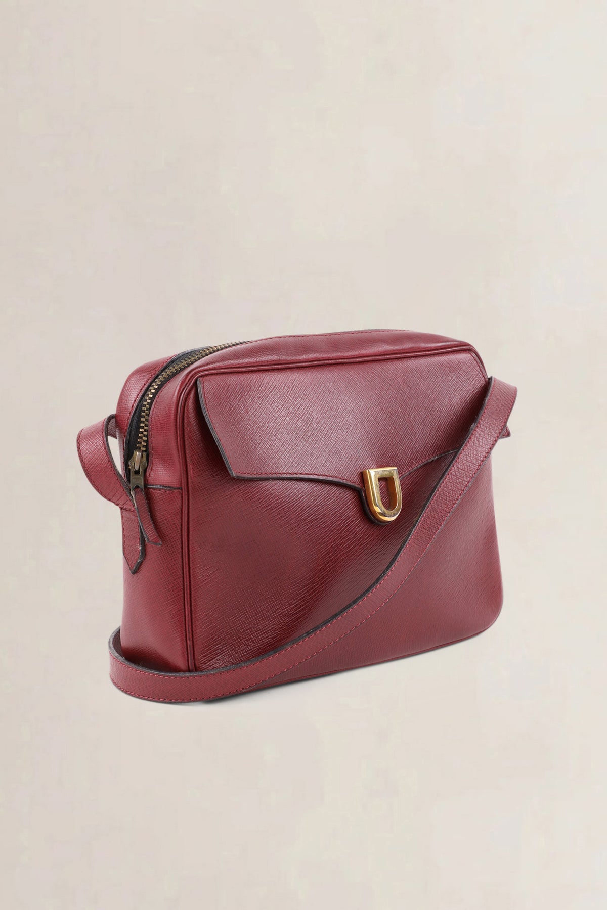 Delvaux Vintage Burgundy Crossbody Bag