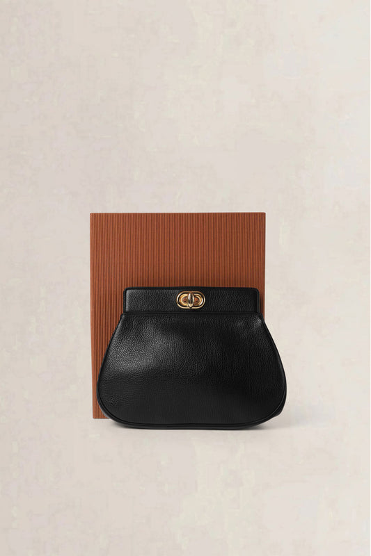 Delvaux Black Pochette Clutch