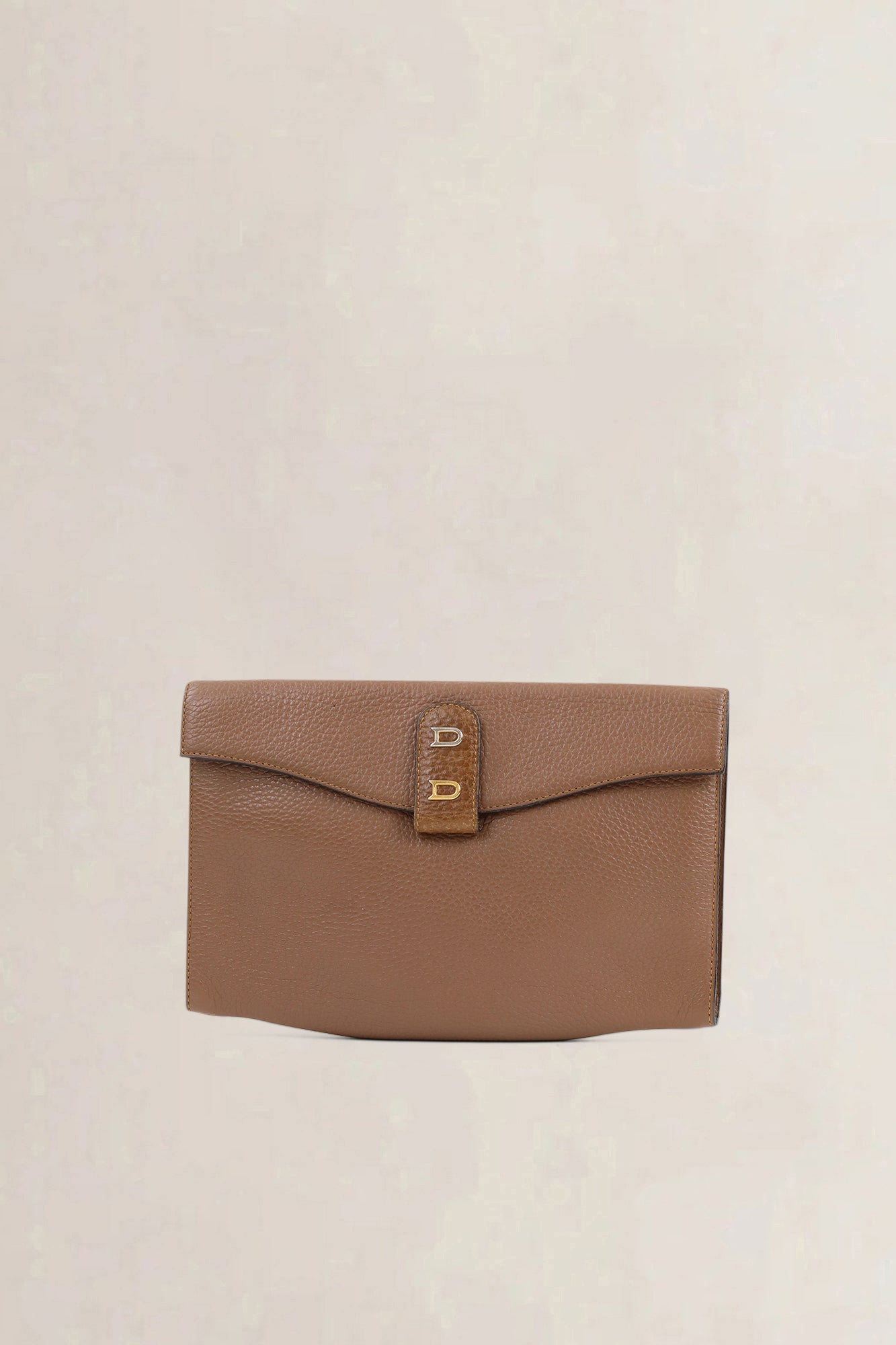 Delvaux Brown Leather Clutch