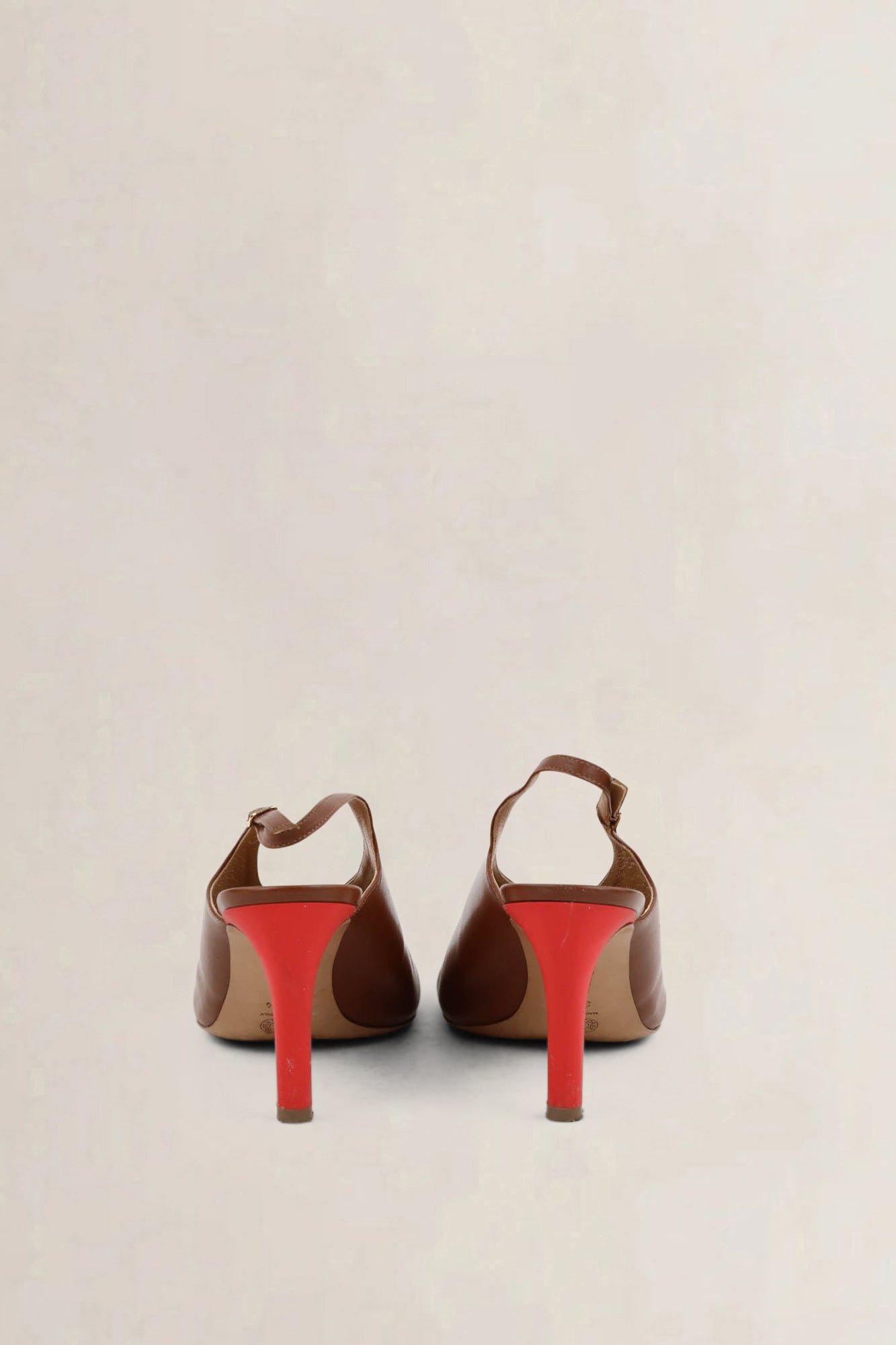 Dries Van Noten Brown Slingback Heels