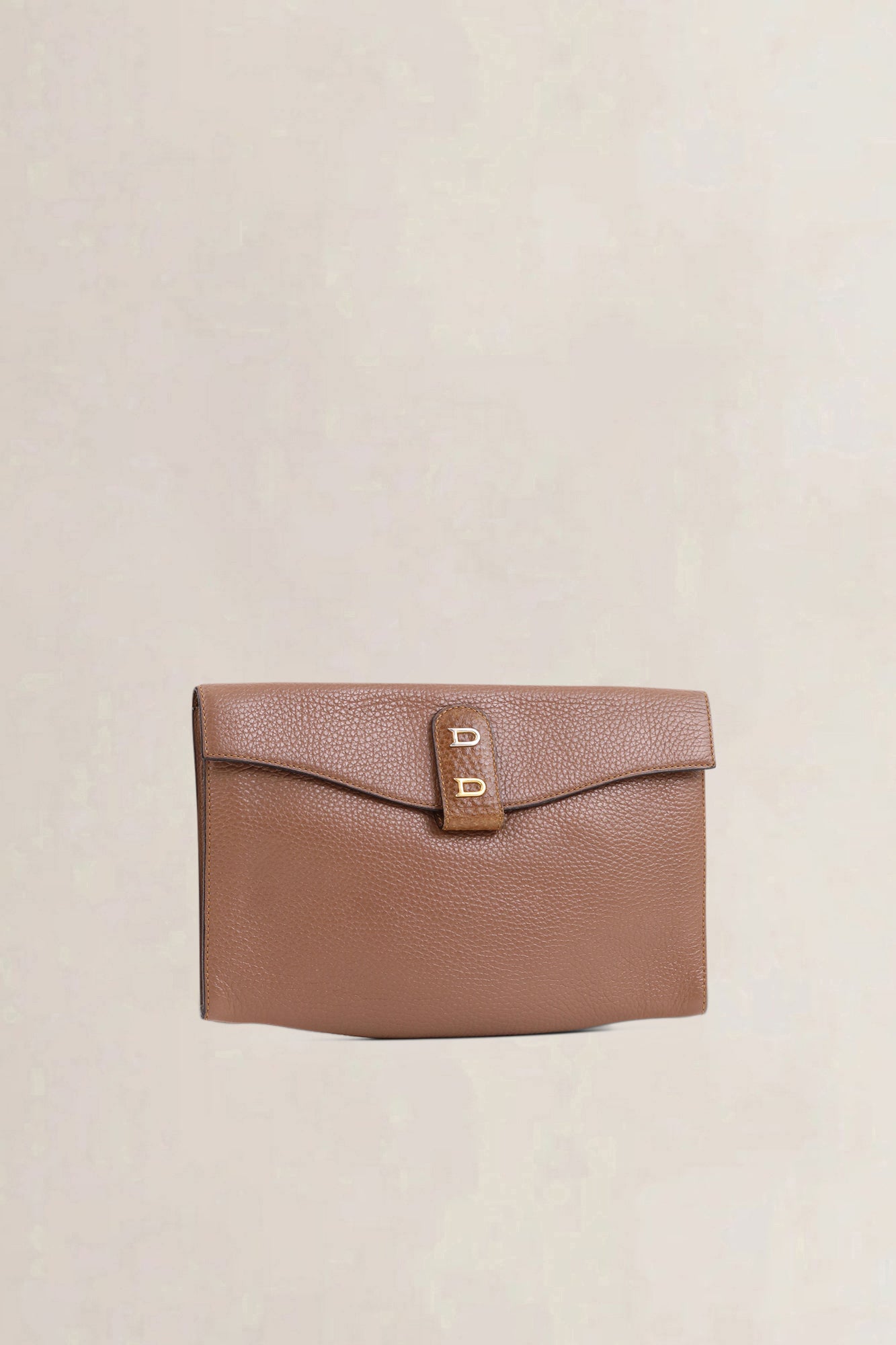 Delvaux Brown Leather Clutch