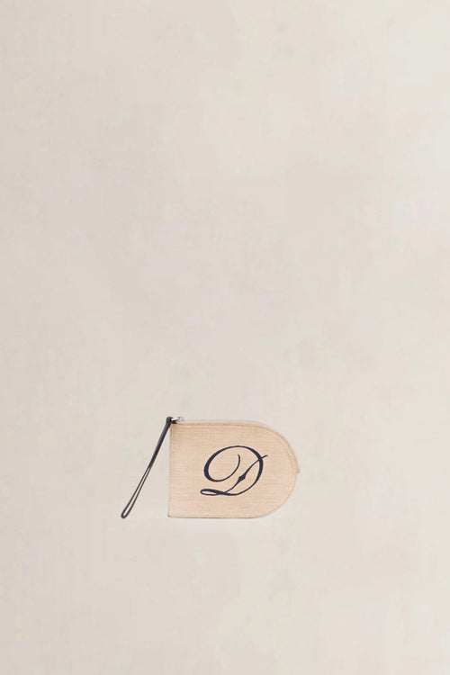 Delvaux Beige Canvas Pouch