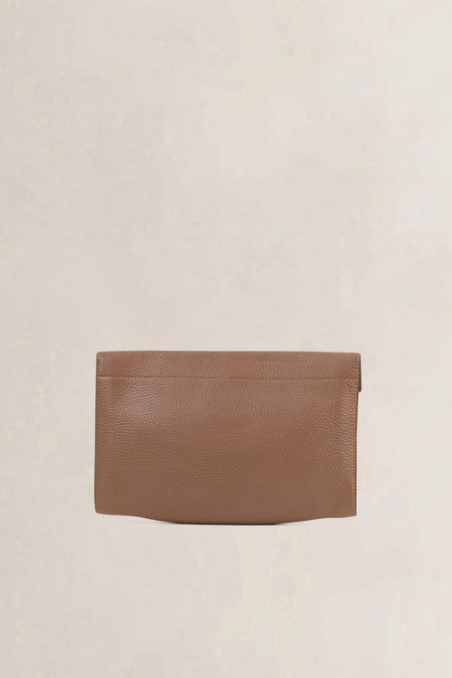 Delvaux Brown Leather Clutch