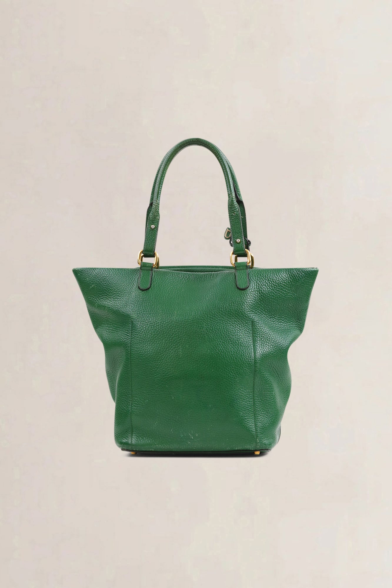 Delvaux Green Leather Méli-Mélo Shoulder Bag