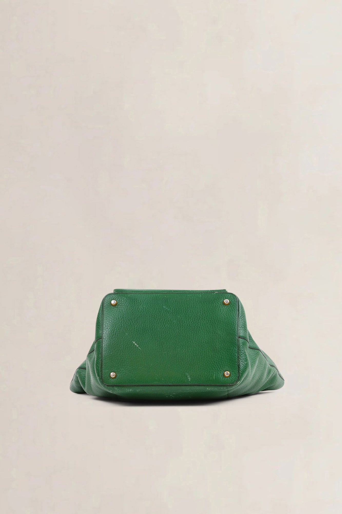 Delvaux Green Leather Méli-Mélo Shoulder Bag