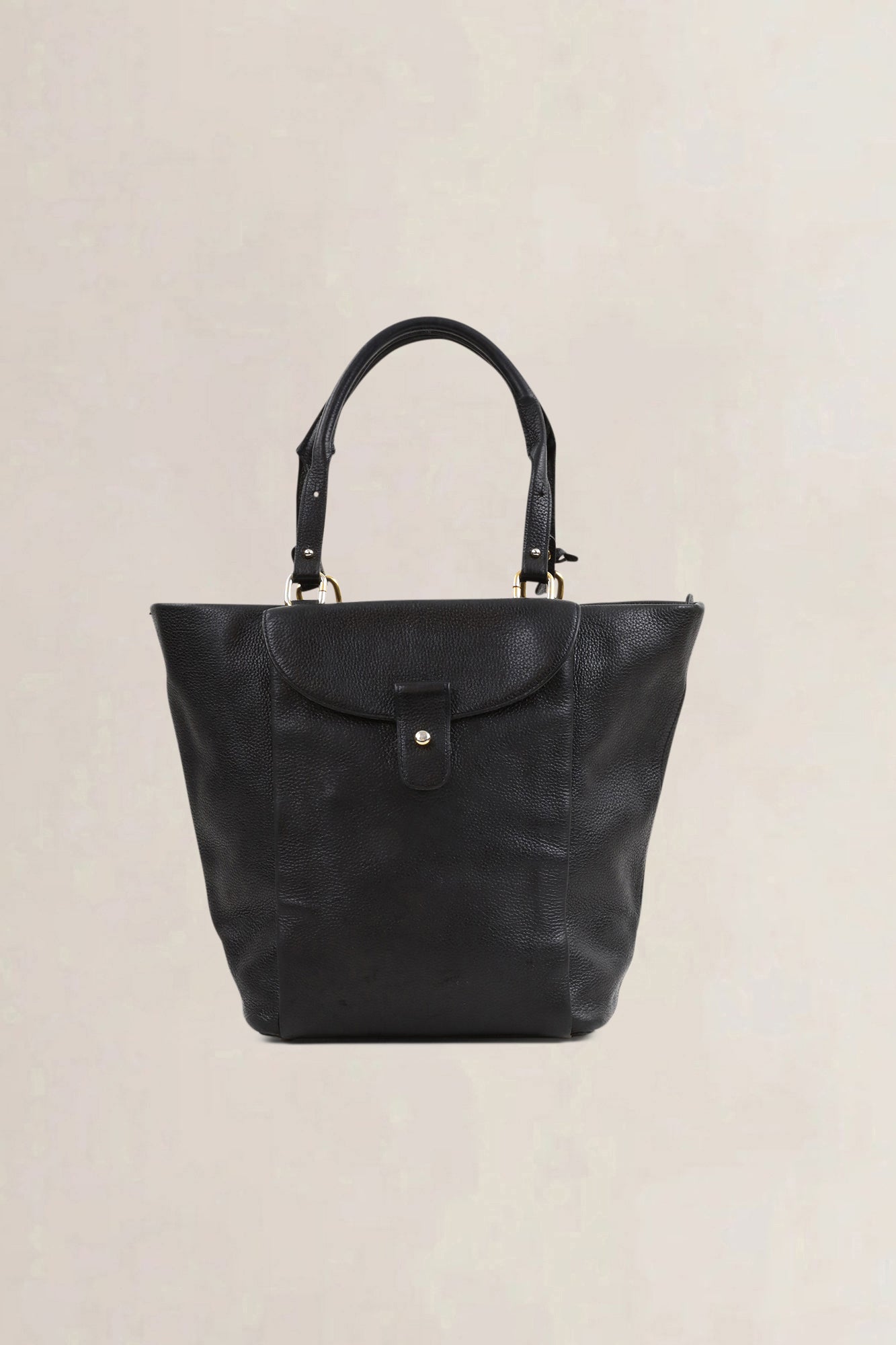 Delvaux Black Leather Méli-Mélo Shoulder Bag