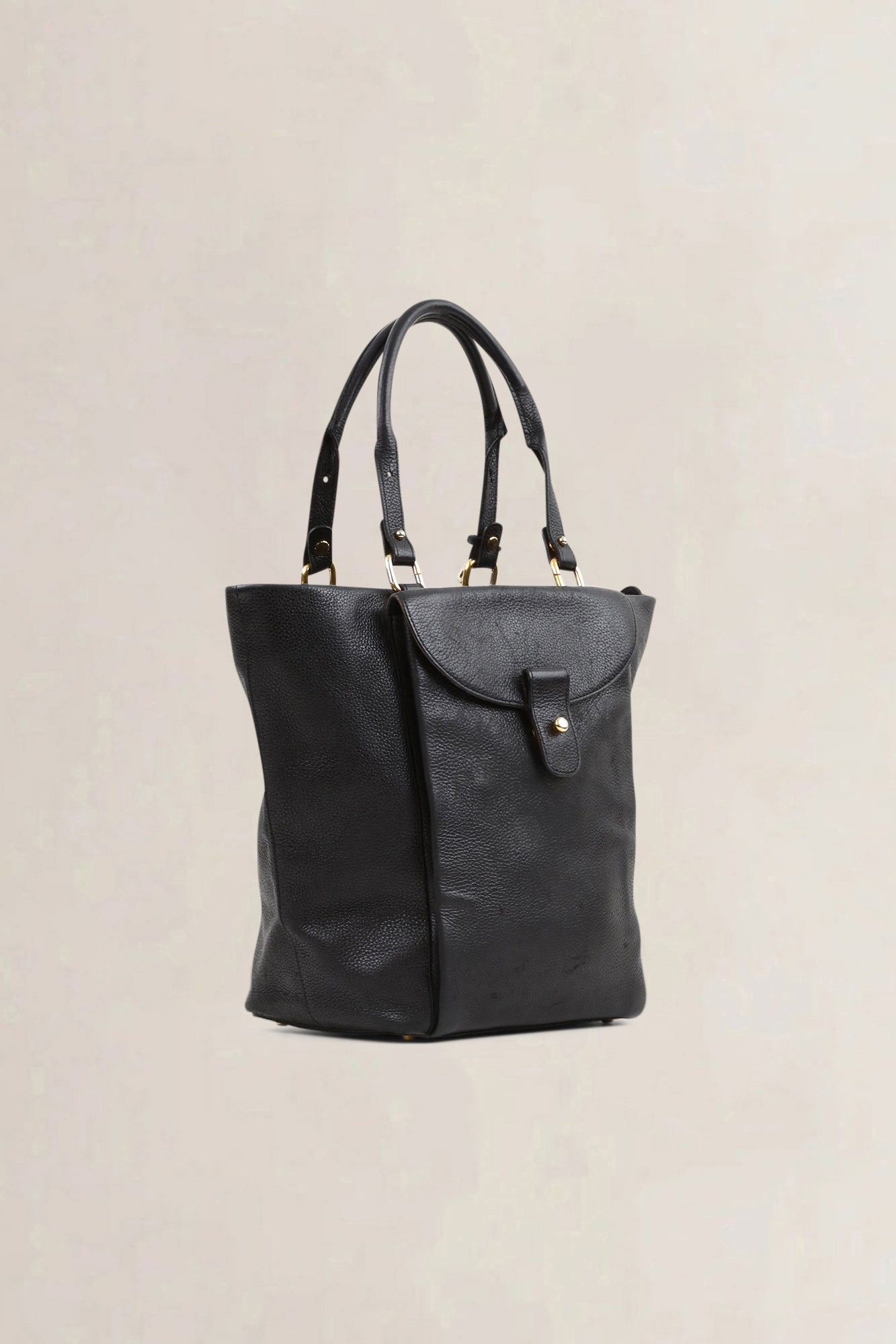 Delvaux Black Leather Méli-Mélo Shoulder Bag