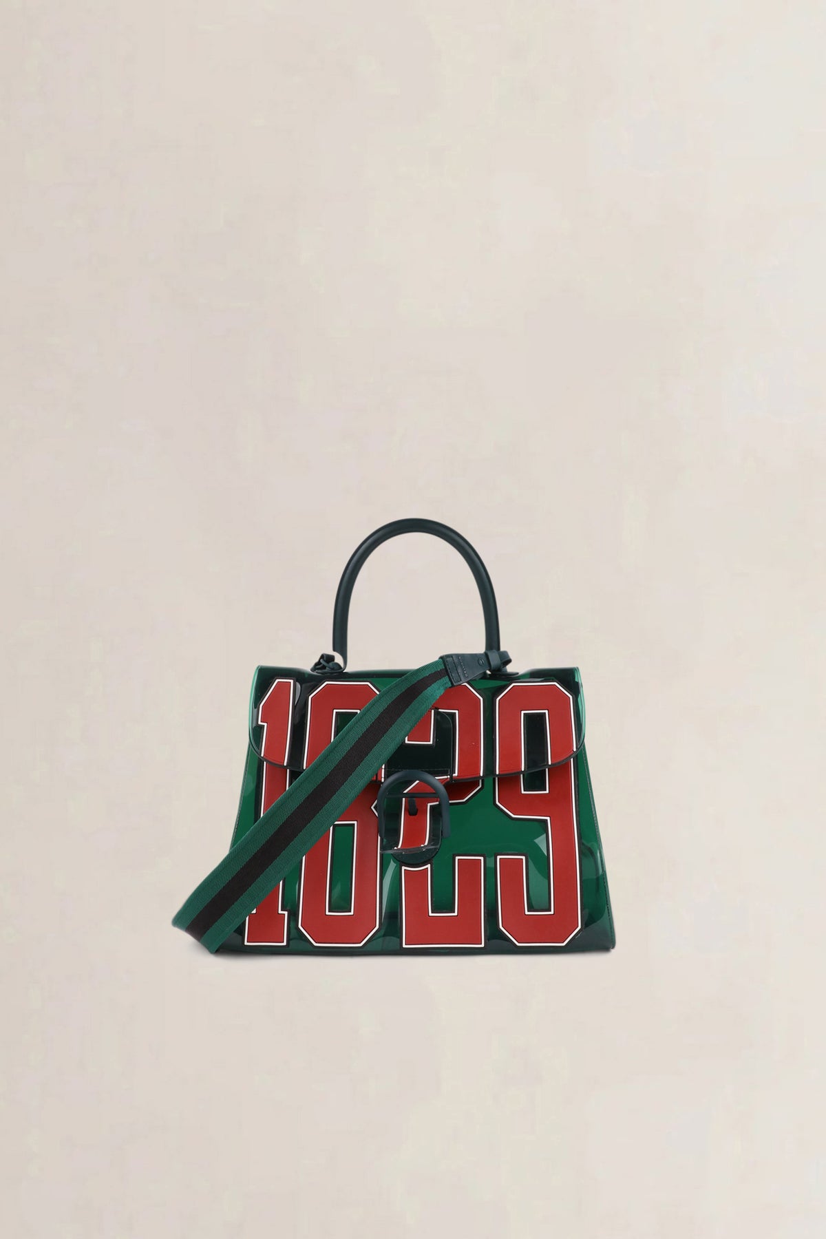 Delvaux Green Brillant Hero 1829 Vinyl Shoulder Bag