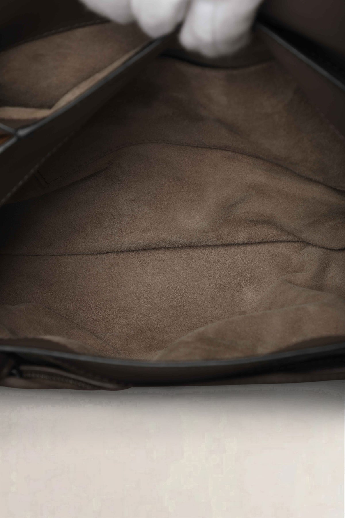 Bottega Veneta Grey & Brown Piazza Small Crossbody Bag