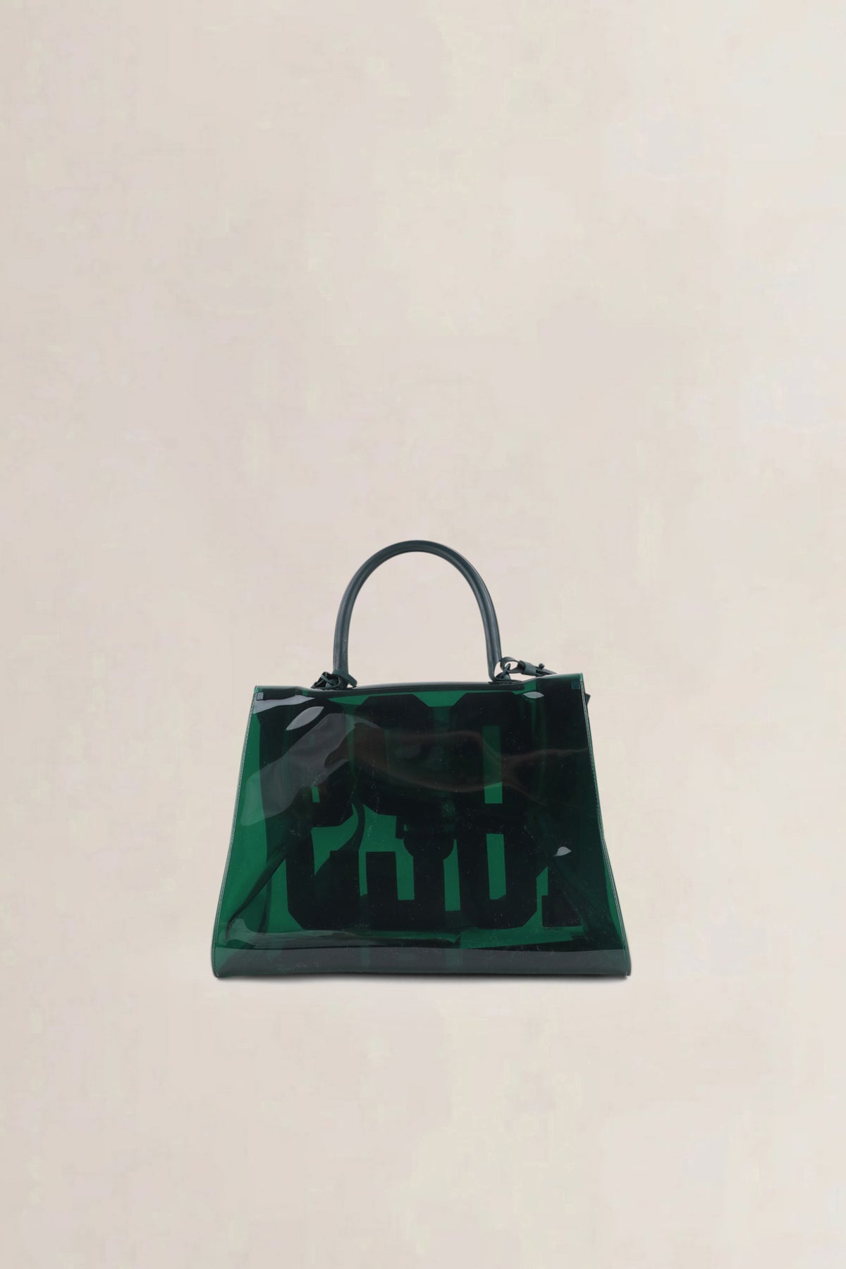 Delvaux Green Brillant Hero 1829 Vinyl Shoulder Bag