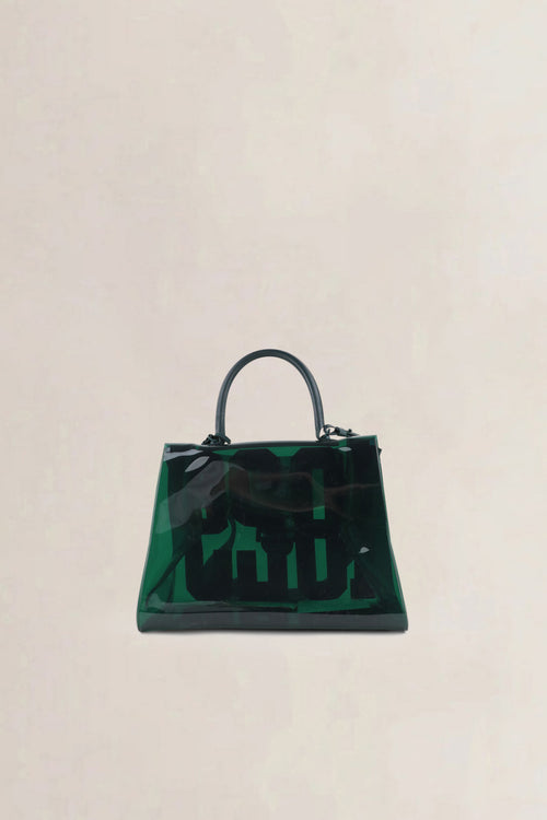 Delvaux Green Brillant Hero 1829 Vinyl Shoulder Bag