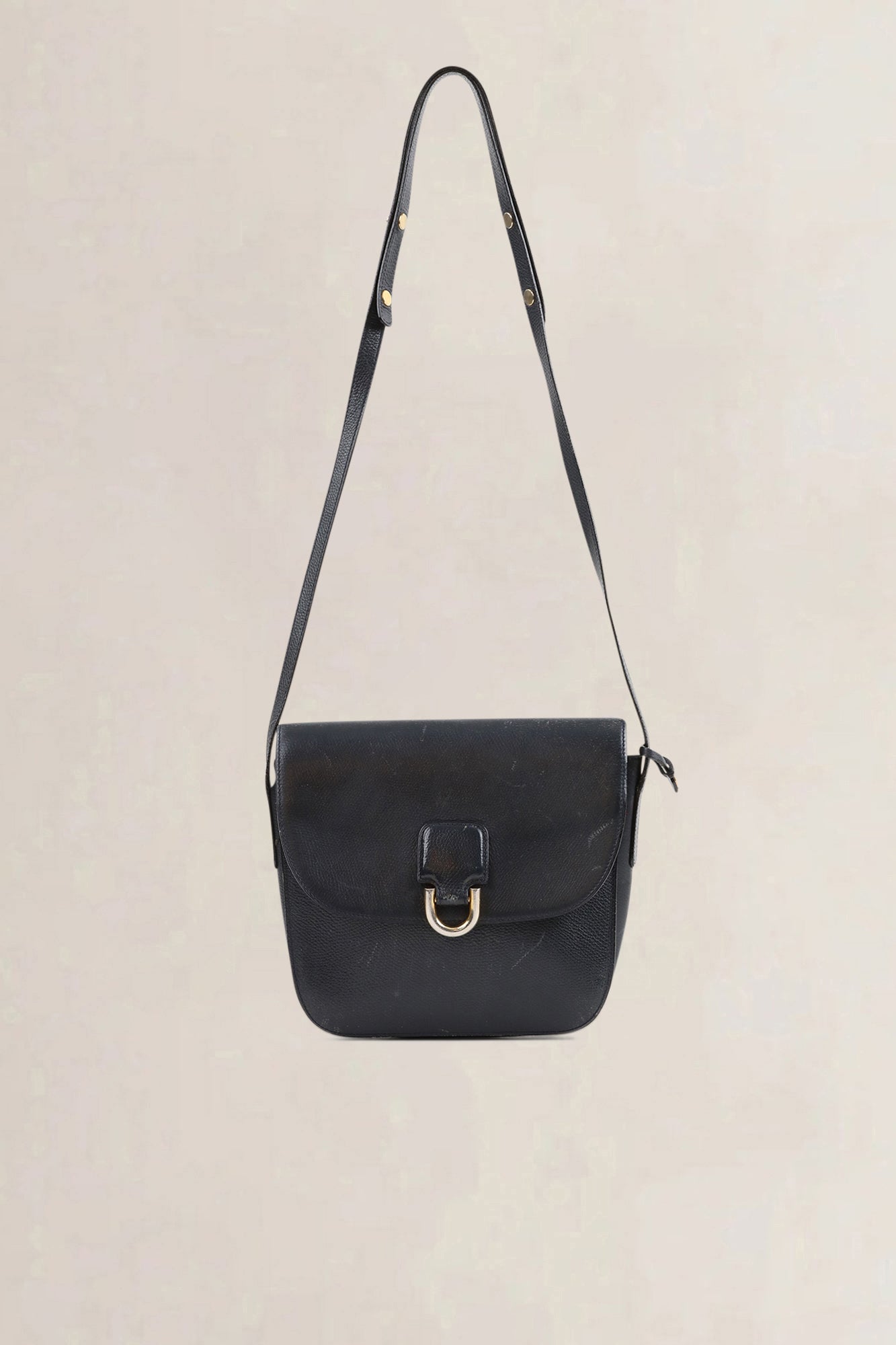 Delvaux Blue Leather Crossbody Bag