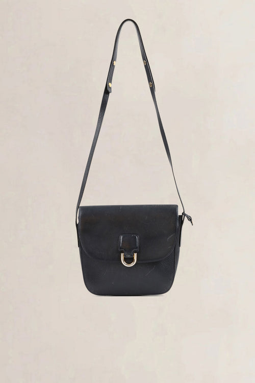 Delvaux Blue Leather Crossbody Bag