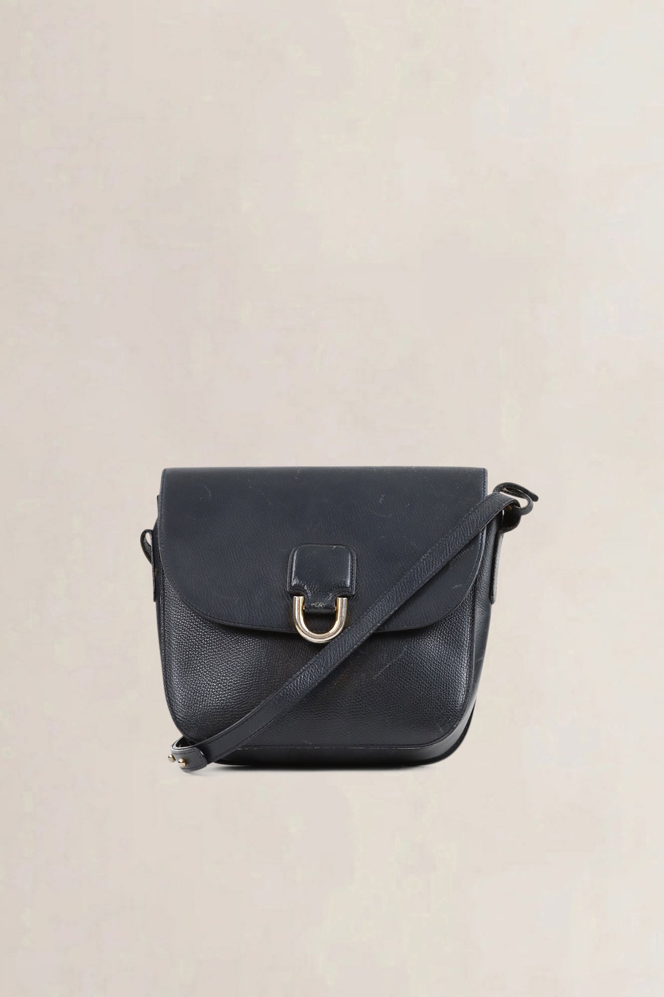 Delvaux Blue Leather Crossbody Bag