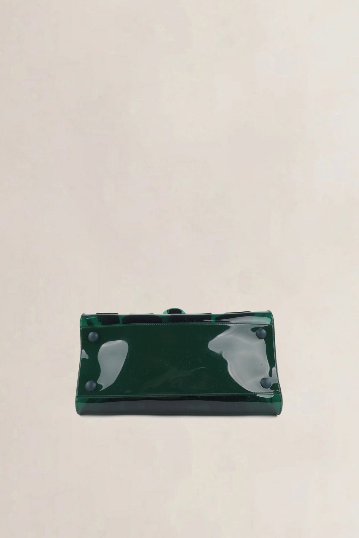 Delvaux Green Brillant Hero 1829 Vinyl Shoulder Bag