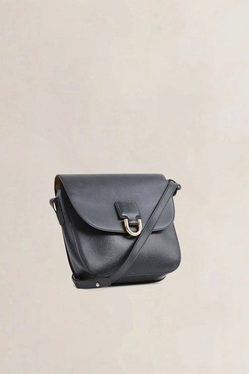 Delvaux Blue Leather Crossbody Bag
