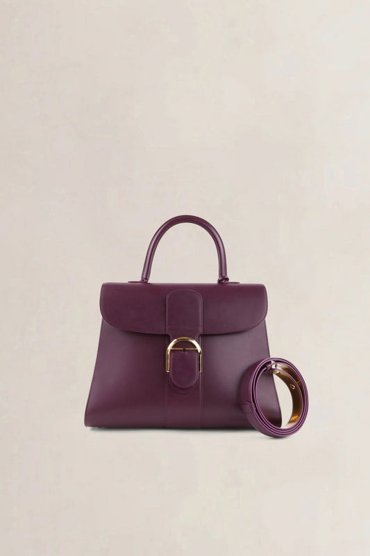 Delvaux Purple & Gold Brillant GM Crossbody Bag