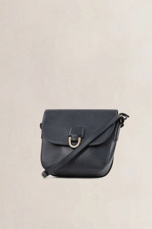 Delvaux Blue Leather Crossbody Bag