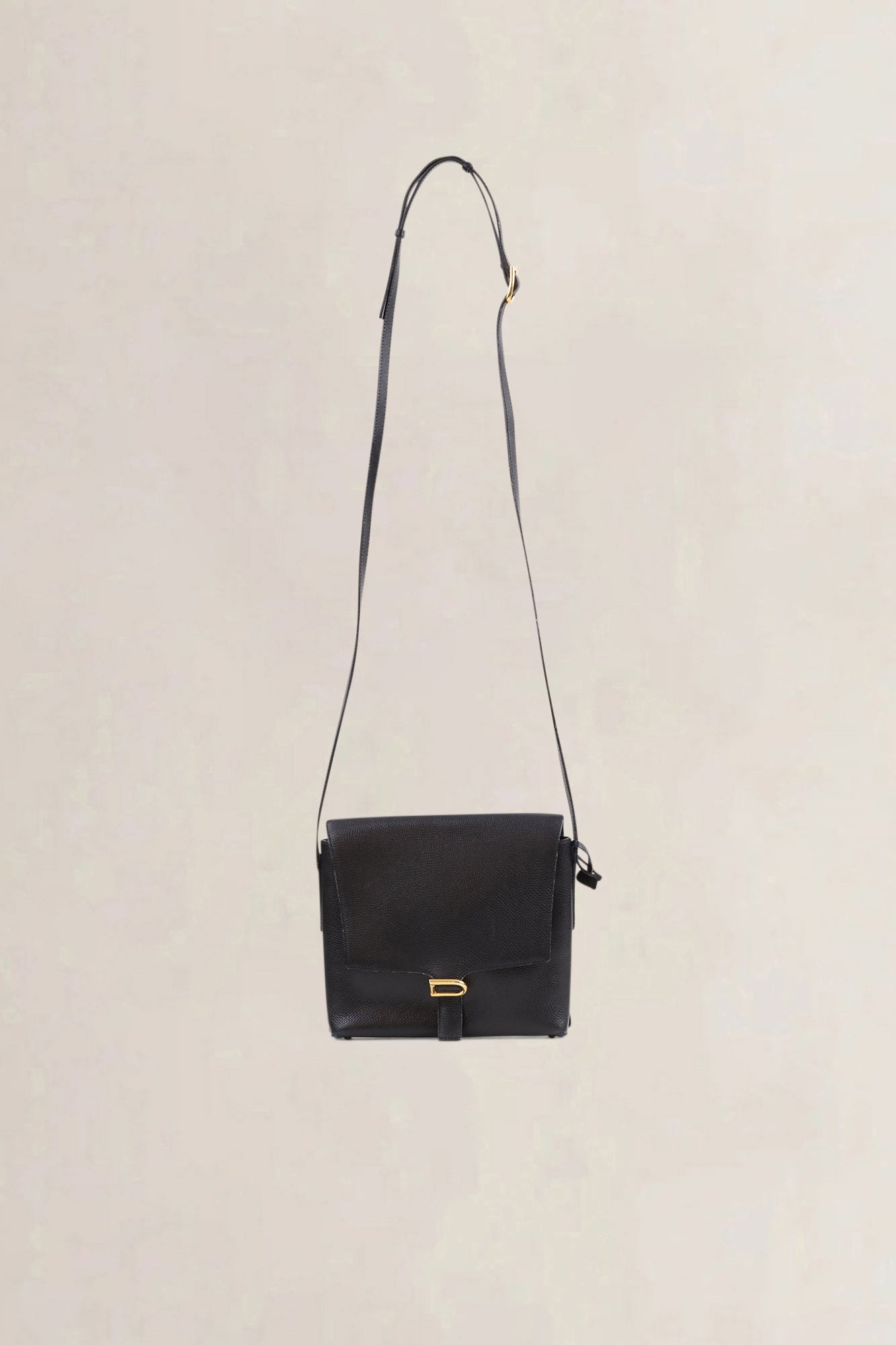 Delvaux Black Leather Crossbody Bag
