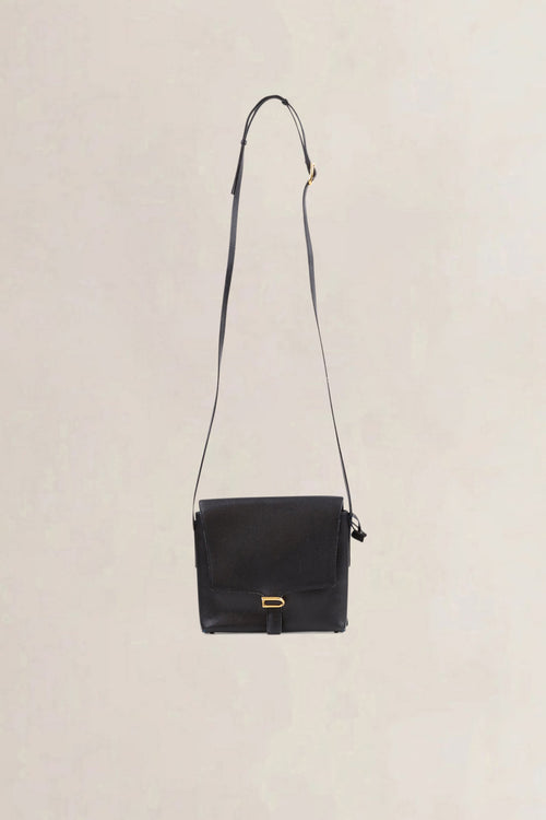 Delvaux Black Leather Crossbody Bag