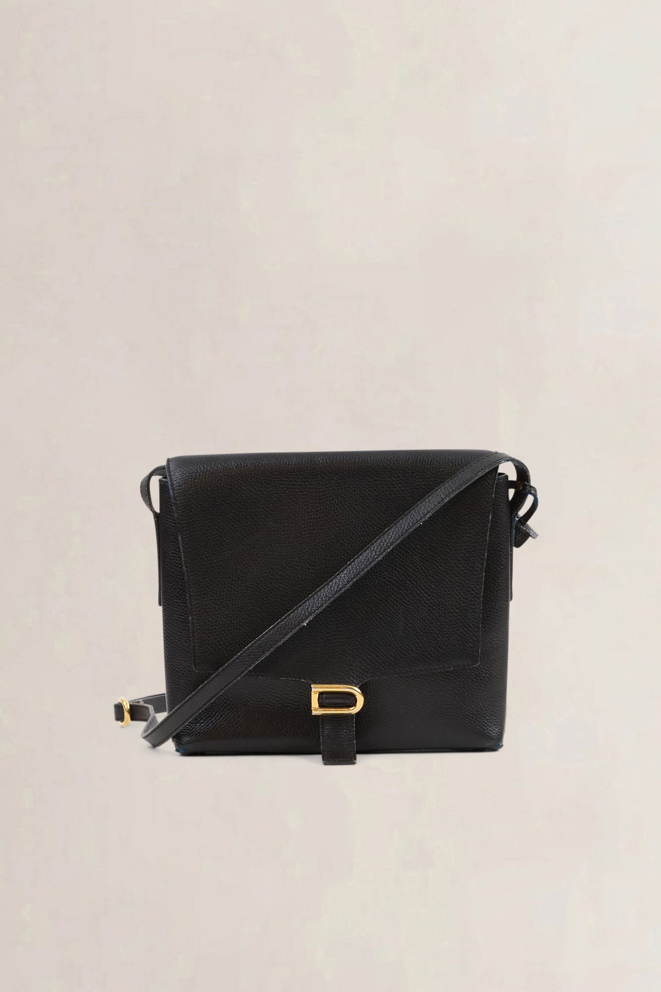 Delvaux Black Leather Crossbody Bag