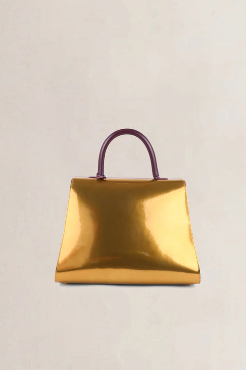 Delvaux Purple & Gold Brillant GM Crossbody Bag
