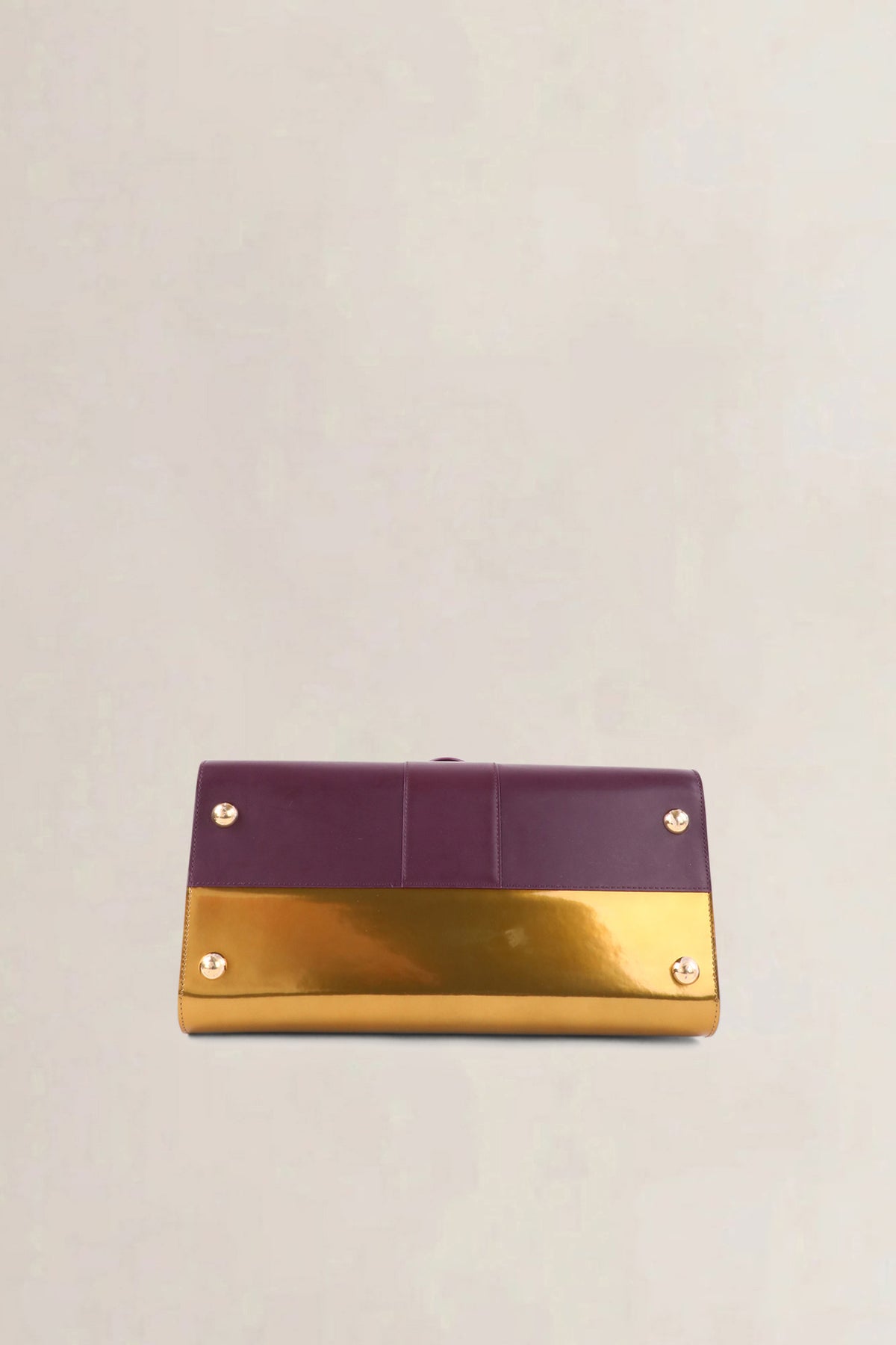 Delvaux Purple & Gold Brillant GM Crossbody Bag