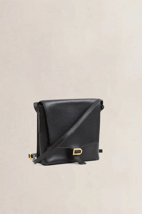 Delvaux Black Leather Crossbody Bag