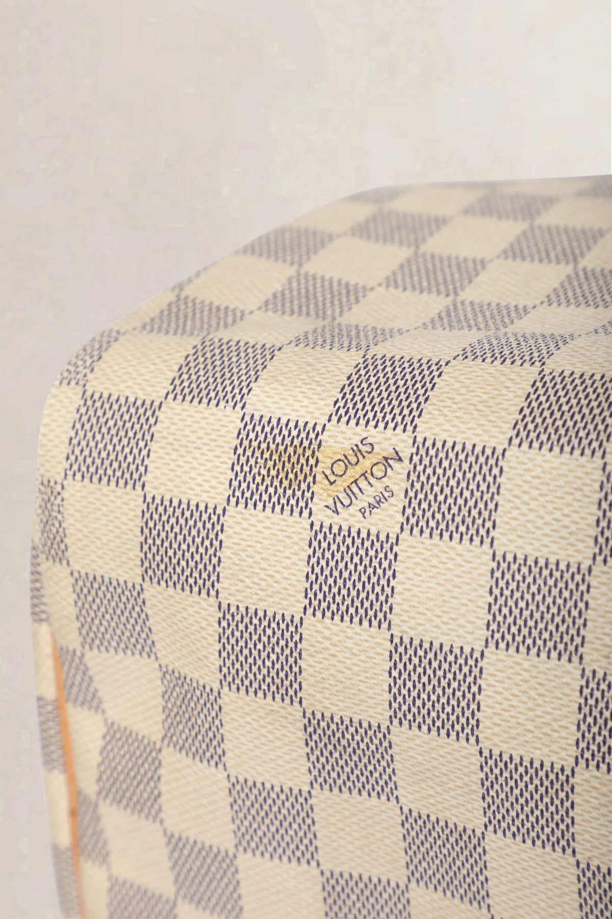 Louis Vuitton White Speedy 30 Damier Azur Top Handle Bag