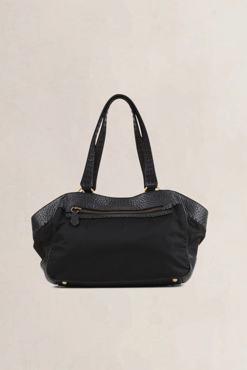 Prada Black Leather/Nylon Shoulder Bag