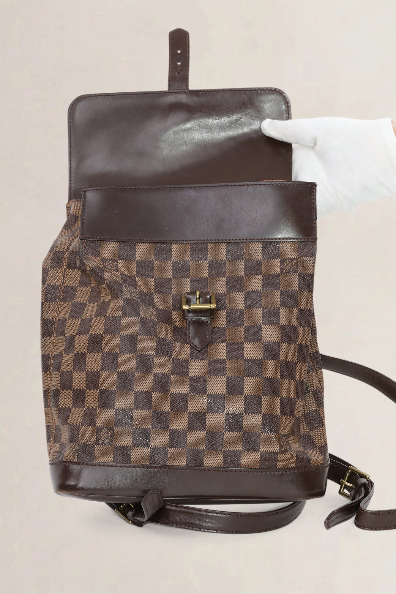 Louis Vuitton Damier Ebene Soho Backpack