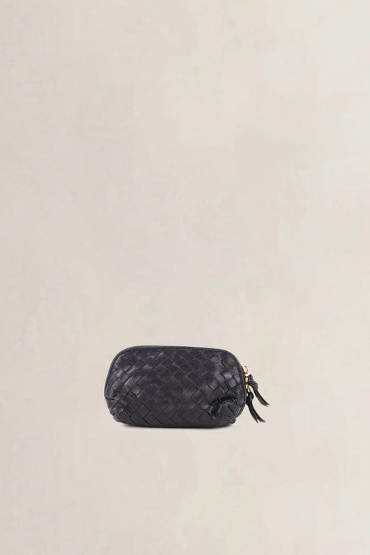 Bottega Veneta Black Intrecciato Pouch