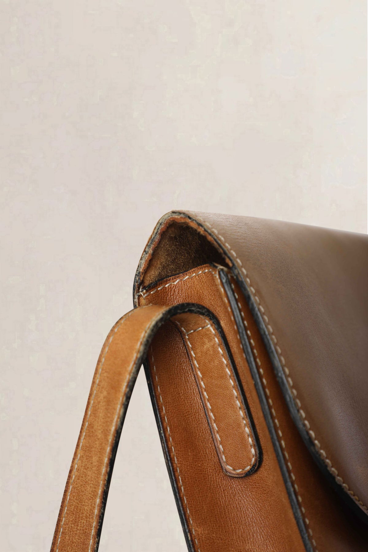 Delvaux Cognac Vintage Crossbody Bag