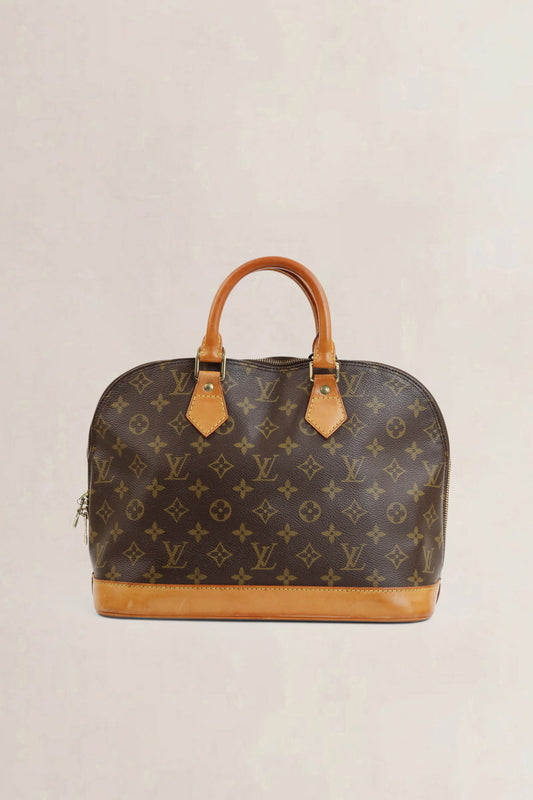 Louis Vuitton Brown Monogram Alma Top Handle Bag