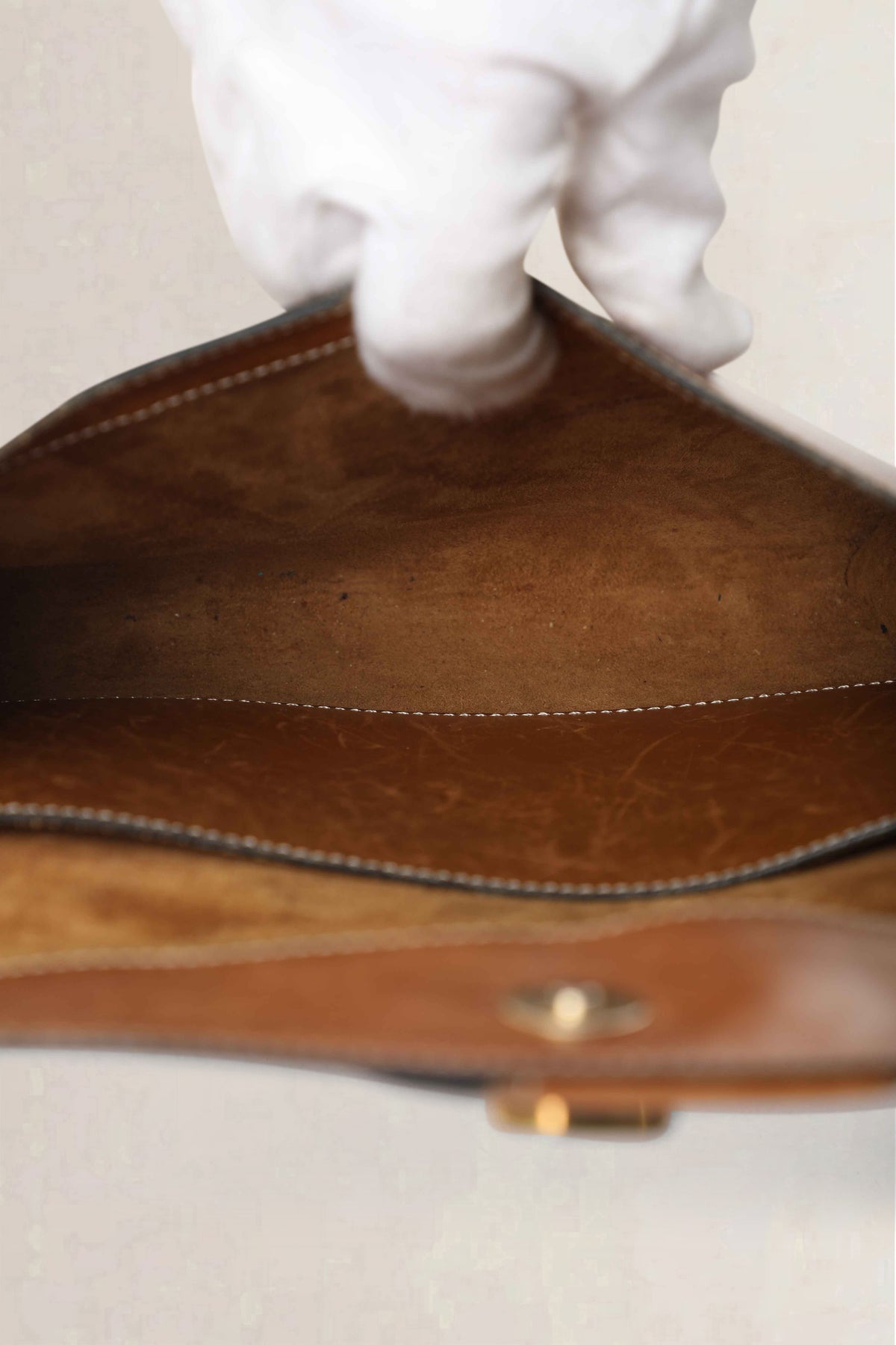 Delvaux Cognac Vintage Crossbody Bag