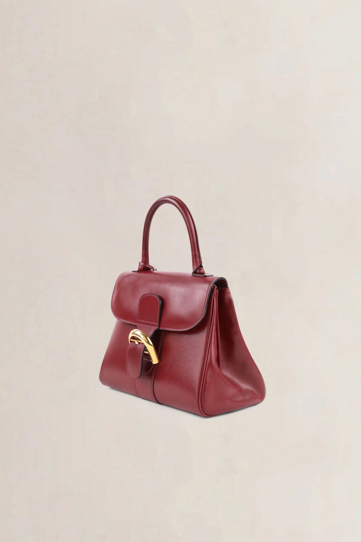 Delvaux Vintage Rosso Brillant Box Calf PM Top Handle Bag