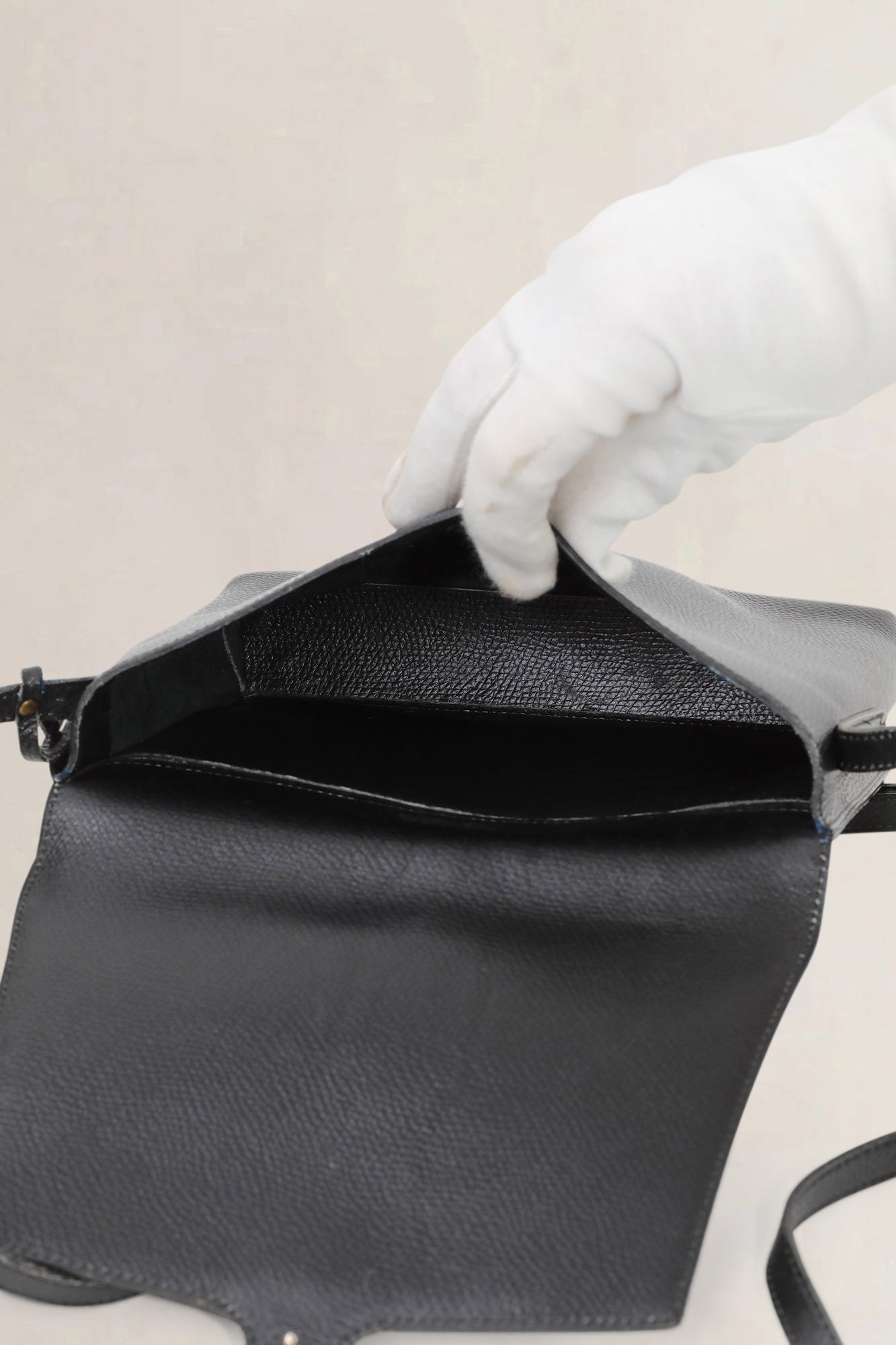 Delvaux Black Leather Crossbody Bag