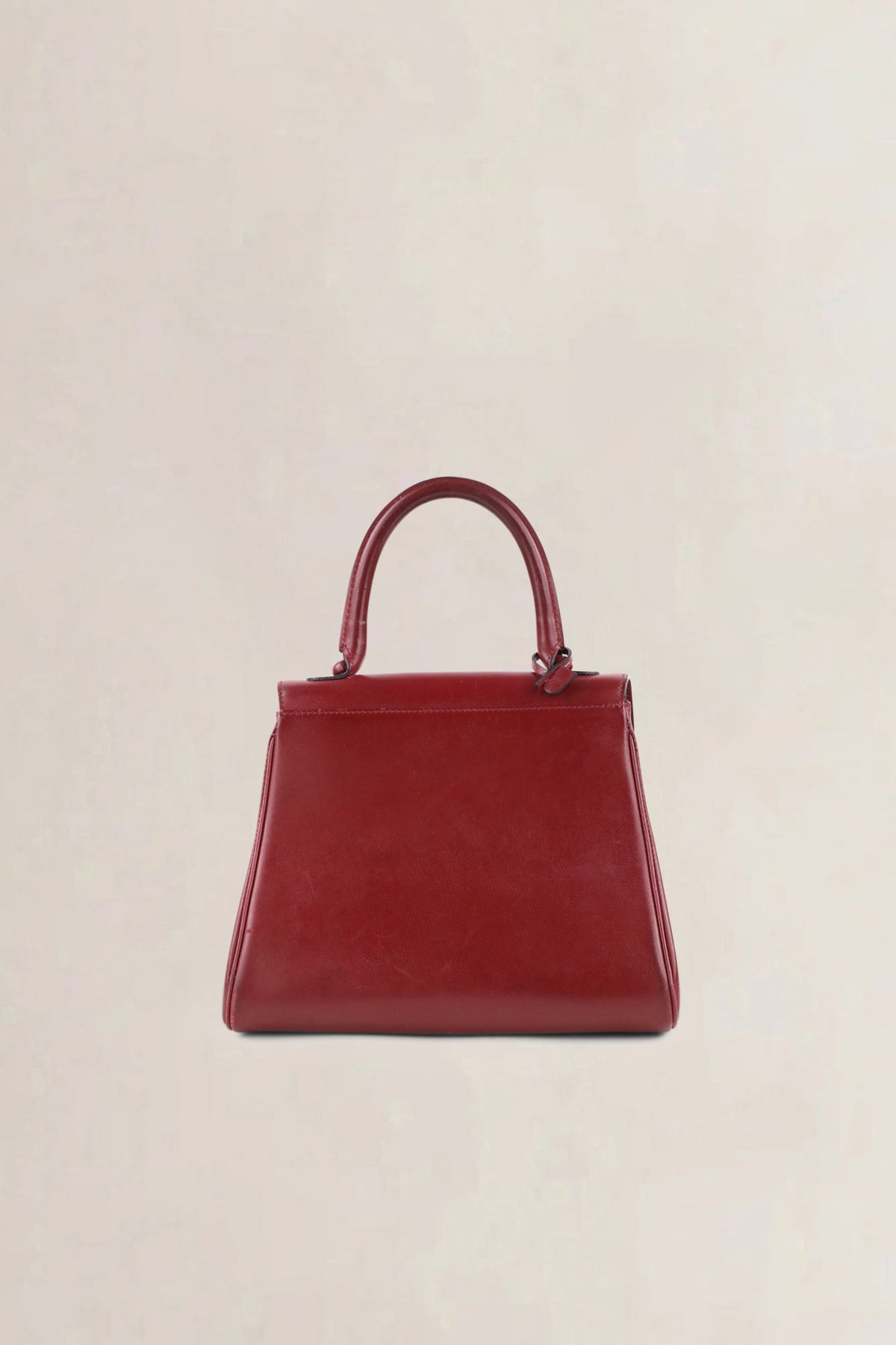 Delvaux Vintage Rosso Brillant Box Calf PM Top Handle Bag