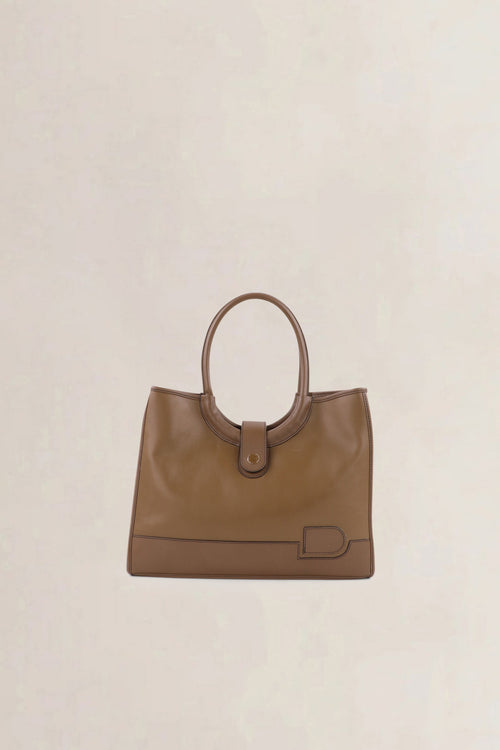 Delvaux Taupe Mirage Shoulder Bag