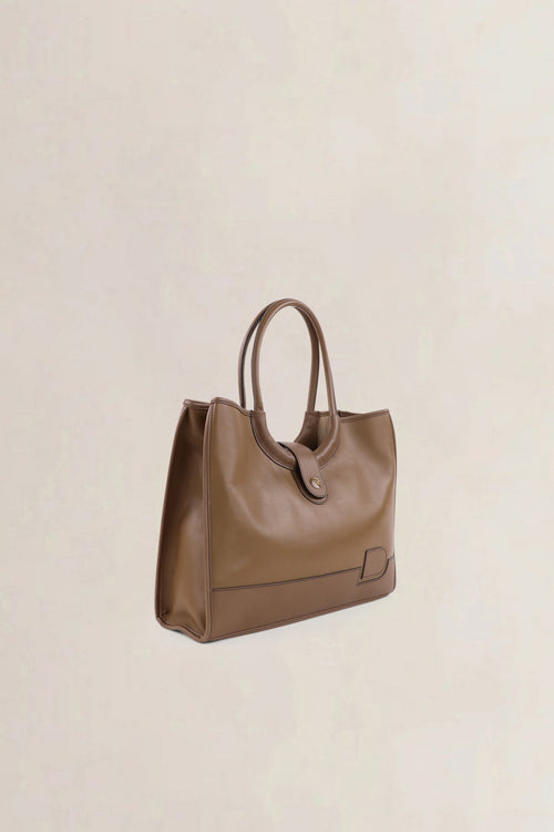 Delvaux Taupe Mirage Shoulder Bag