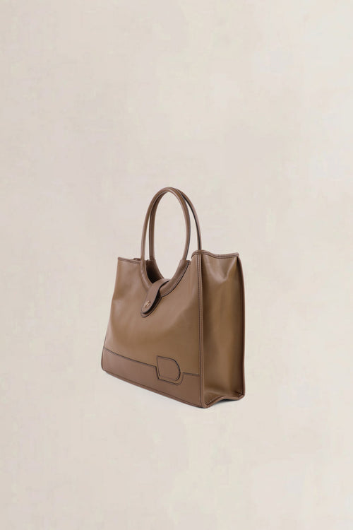 Delvaux Taupe Mirage Shoulder Bag