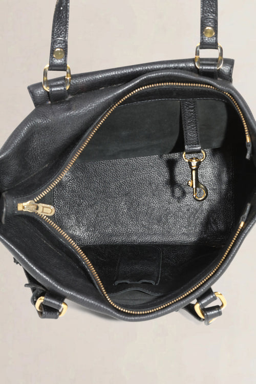 Delvaux Black Leather Méli-Mélo Shoulder Bag