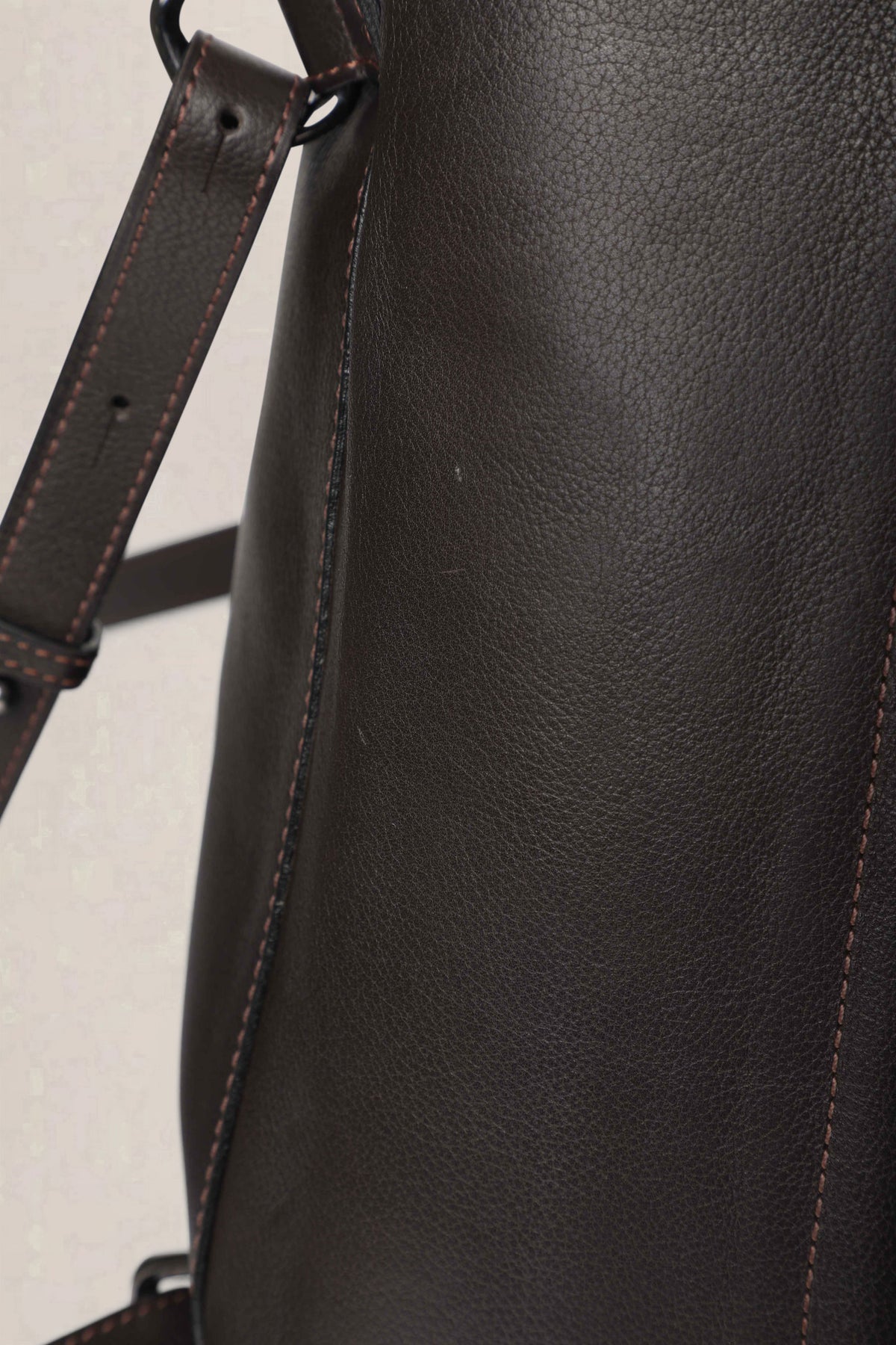 Delvaux Brown Onde Canter Café — preloved