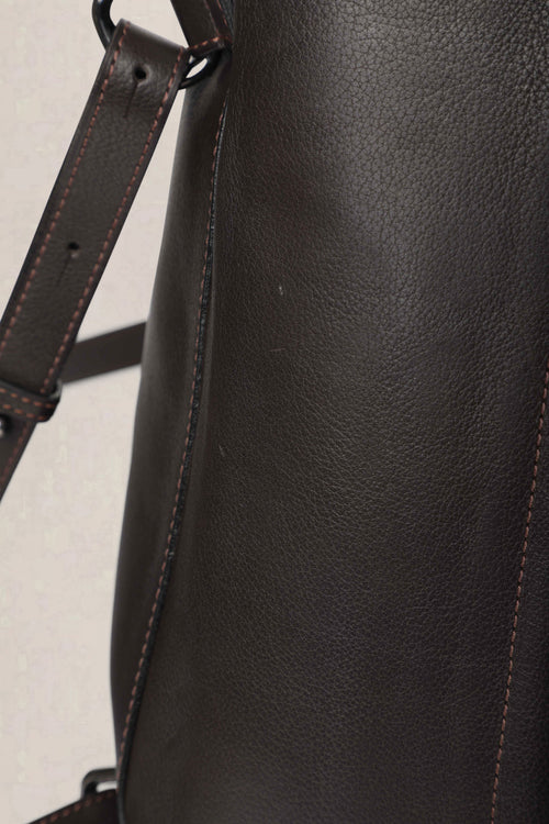 Delvaux Brown Onde Canter Café