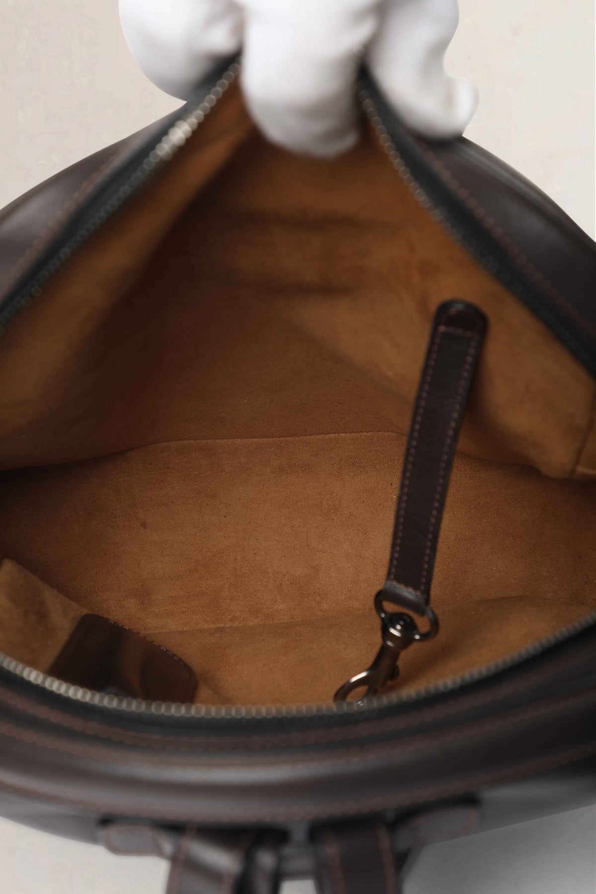 Delvaux Brown Onde Canter Café