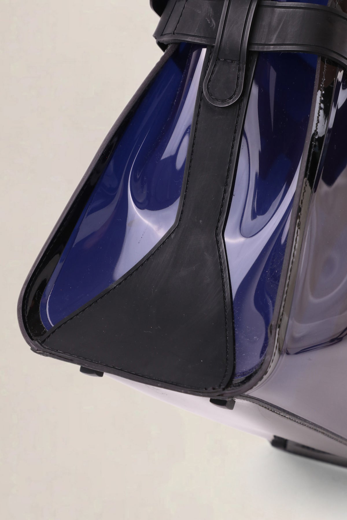 Delvaux Dark Night Tempête Vinyl Shoulder Bag